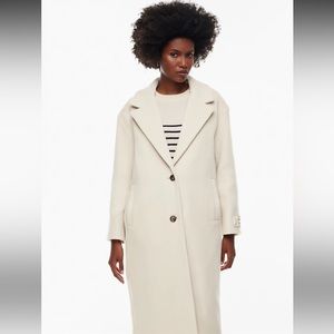 NWT Aritzia Wilfred The Only Coat - Limited Edition Bone